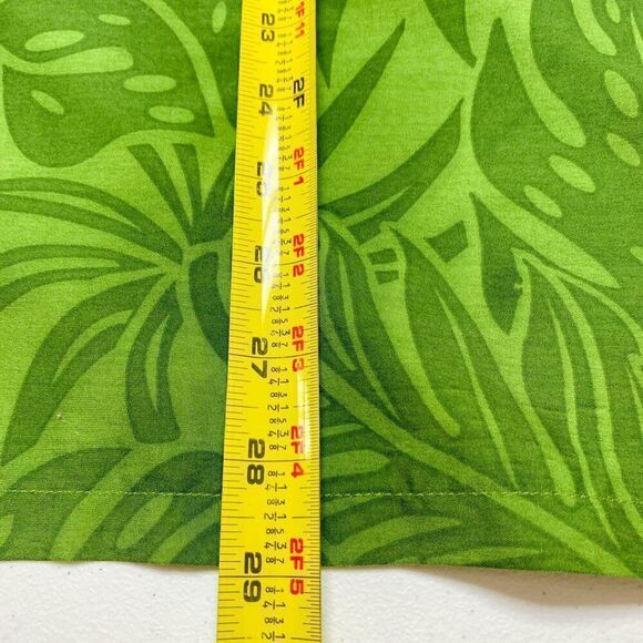 RIma Hawaiian Shirt Mens Medium Green Floral Tropical Beach Surf Woodie Summer‎ - Picture 7 of 8